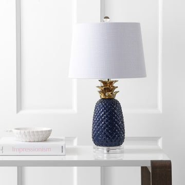 Pineapple 23" Ceramic LED Table Lamp - JONATHAN Y